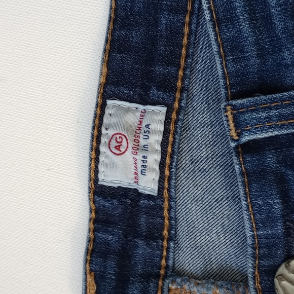 AG The Legging Ankle Super Skinny  Low Rise Jean Med Wash Size 28 Y2K Low Waist - Picture 7 of 13